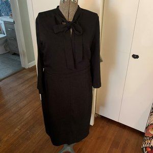 Banana Republic Tie Neck Dress 14 Tall